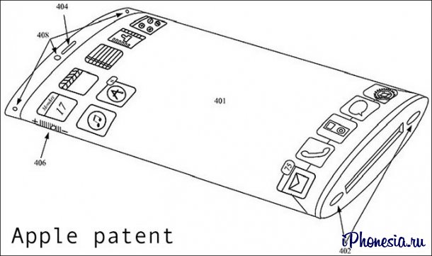 Apple запатентовала изогнутый сапфировый дисплей