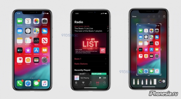 Появились первые скриншоты iOS 13 с темной темой